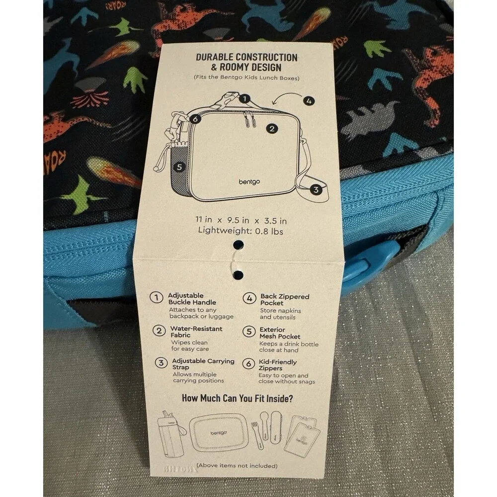Bentgo Kids 3-Piece Lunch Set, Water Bottle, Lunch box, Insulated Lunch Bag.